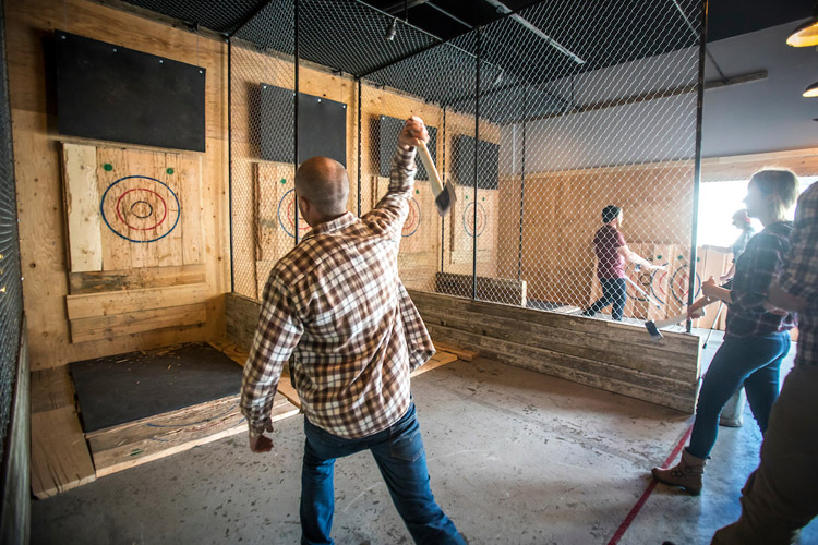 Forged Axe throwing in Whistler