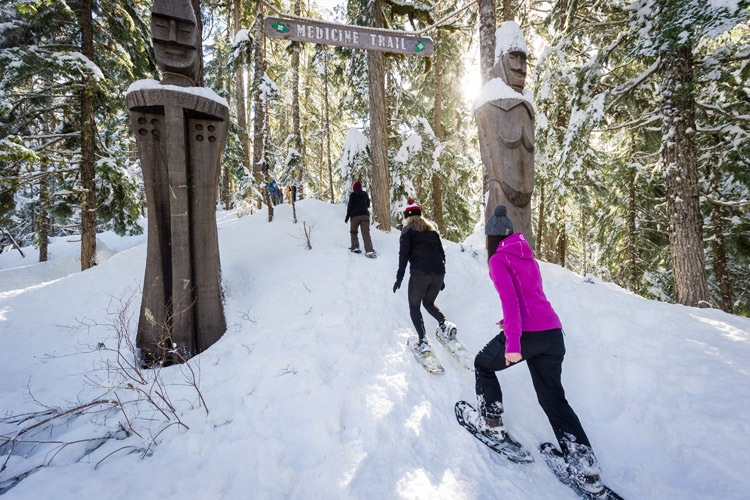 Snowshoeing in the Callaghan Valley with Canadian Wilderness Adv