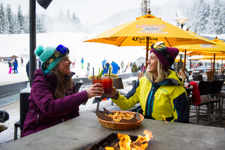 Skis to cheers in under a minute? That's apres the Whistler way.