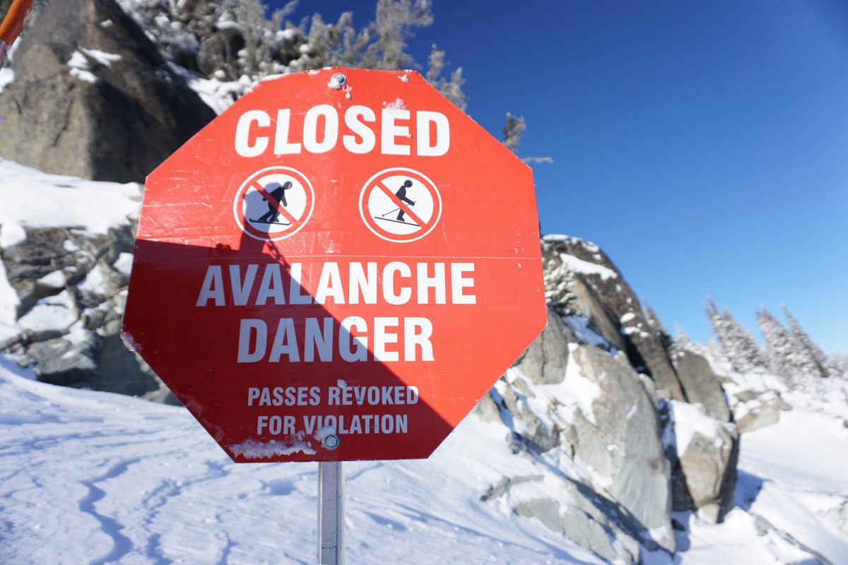 Avalanche Danger Sign