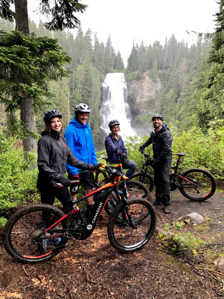 E-Bike Tours in Whistler at Alexander Falls