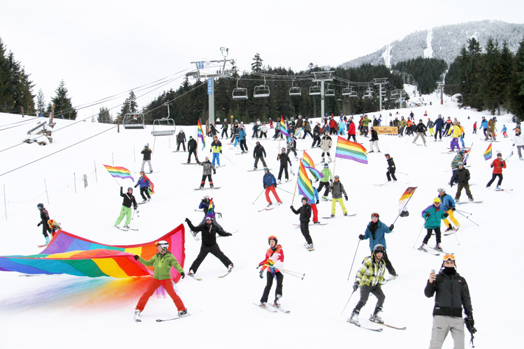 Whistler Winter Pride Ski Out