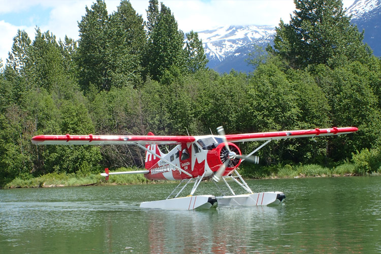 Harbour Air plane coming in to land at Whistler's Green Lake. PHOTO EMILY SMITH