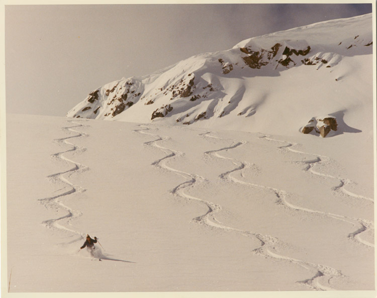 Skiing in Whistler in the 1980s