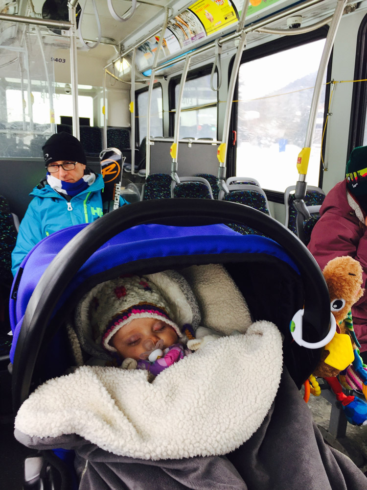 Whistler Public Transportation with a Stroller