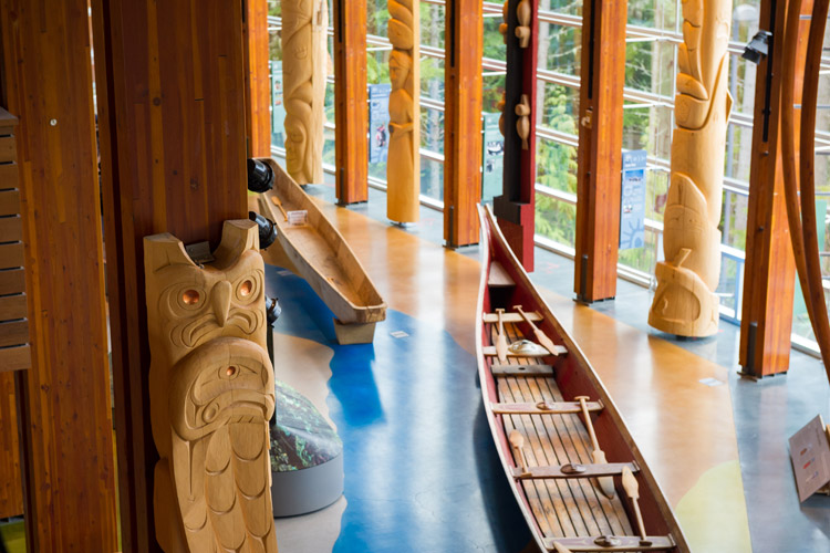 Inside the Squamish Lil'wat Cultural Centre